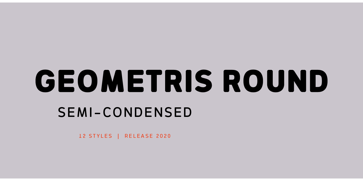 Font Geometris Round